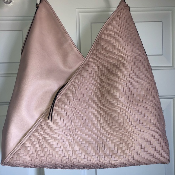 INC International Concepts Woven Pink Shoulder Bag - Picture 2 of 8